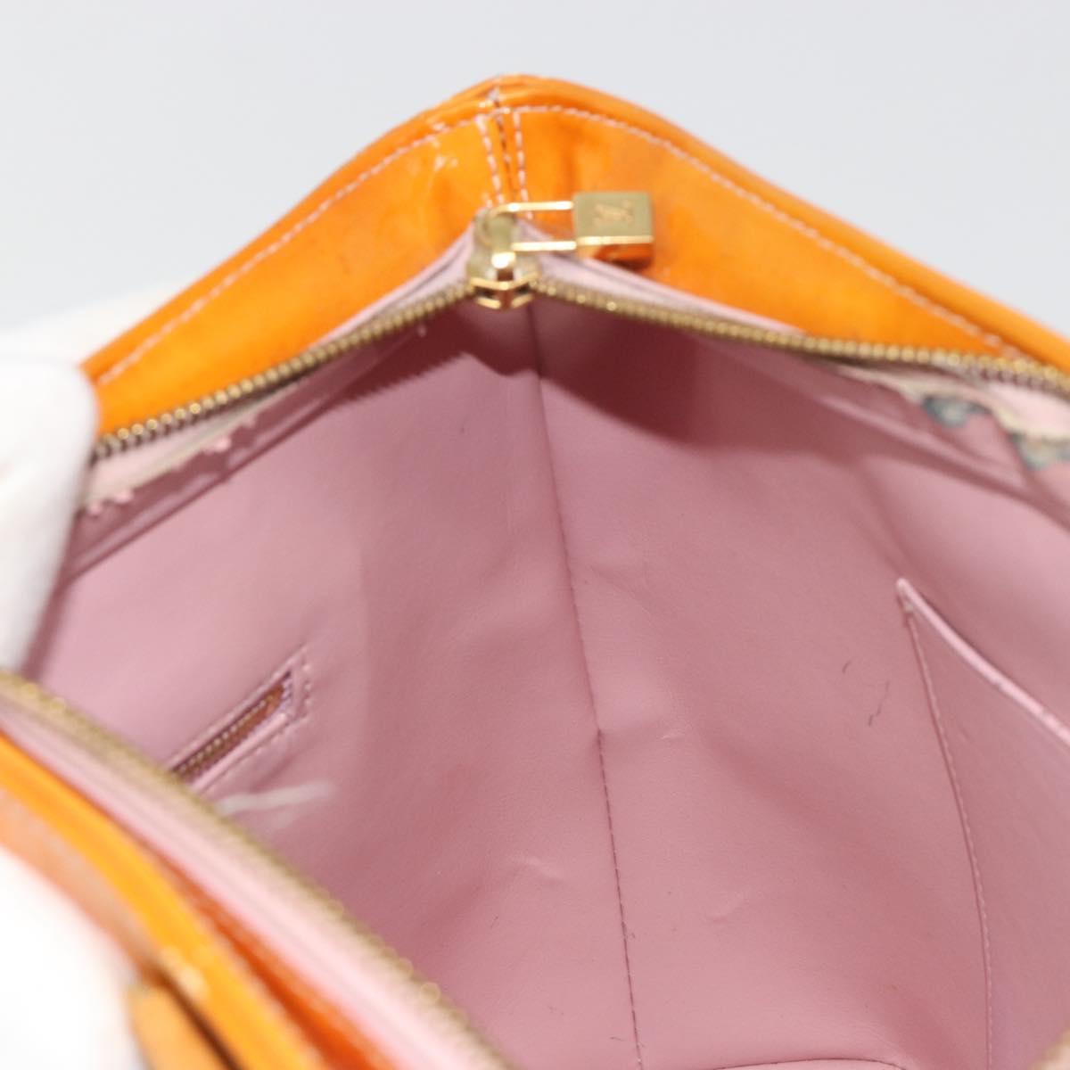 LOUIS VUITTON Monogram Vernis Houston Bag Marshmallow Pink M91302 LV Auth 185937