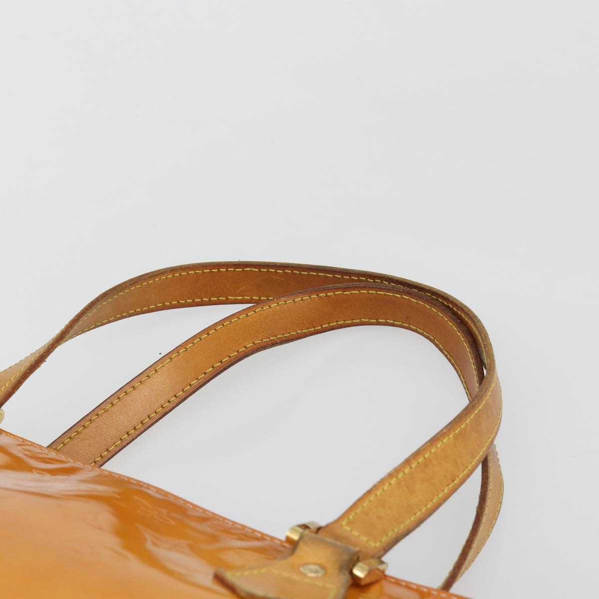 LOUIS VUITTON Monogram Vernis Houston Bag Marshmallow Pink M91302 LV Auth 185937