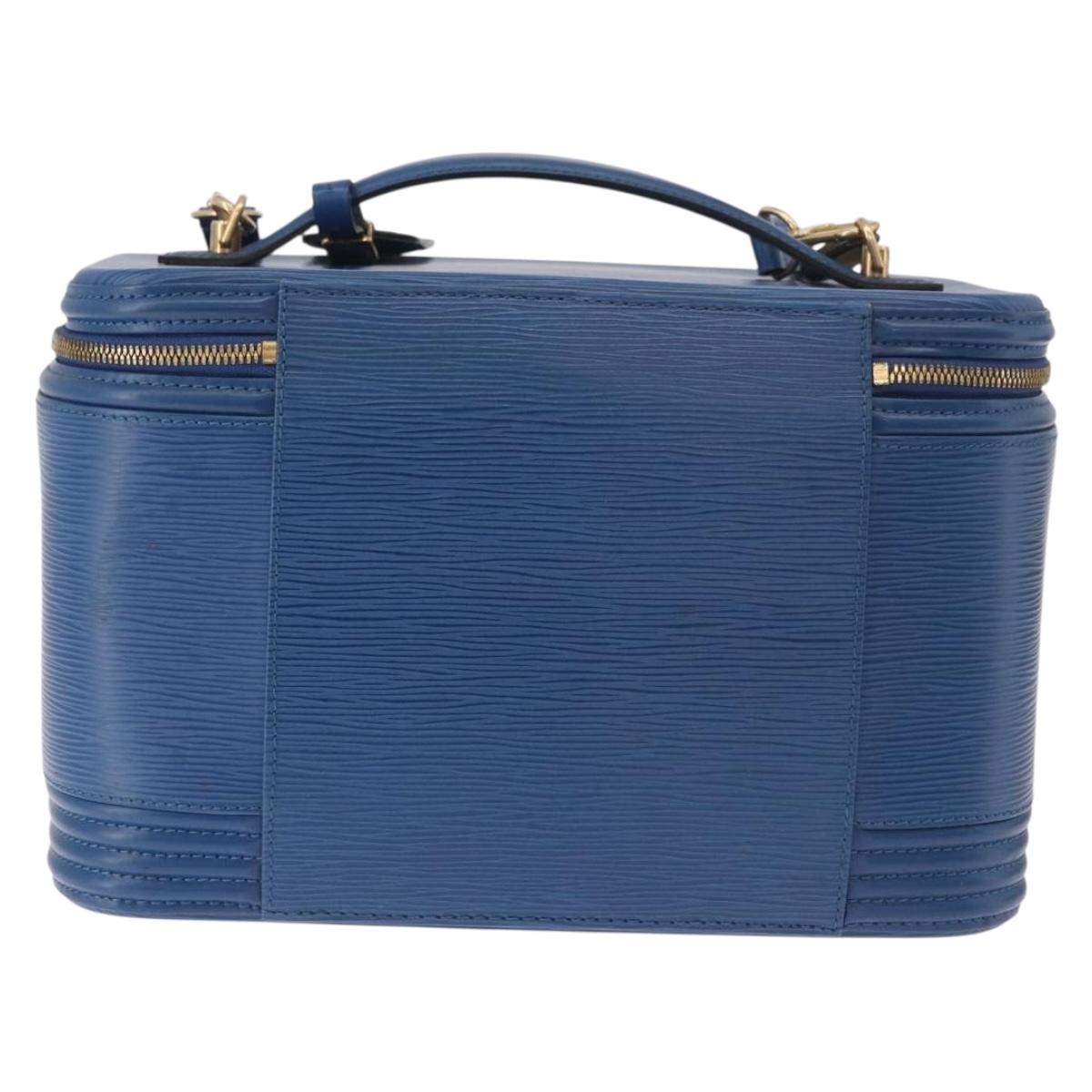 LOUIS VUITTON Epi Nice Hand Bag 2way Toledo Blue M48015 LV Auth 185939SV