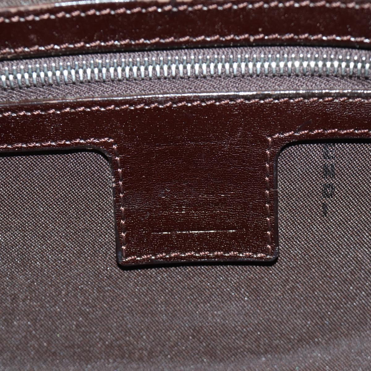 FENDI Zucca Canvas Mamma Baguette Shoulder Bag Black Brown Auth 185961SAM