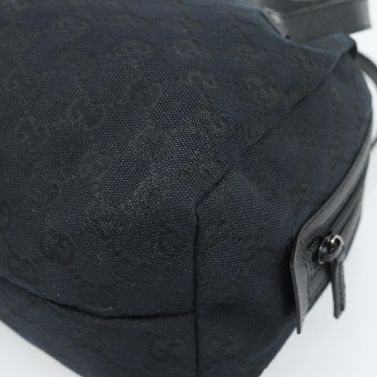 GUCCI GG Canvas Hand Bag Black 124542 Auth 185964A