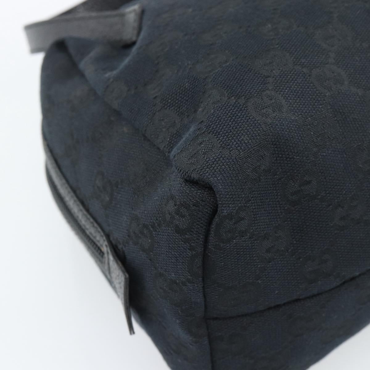 GUCCI GG Canvas Hand Bag Black 124542 Auth 185964A