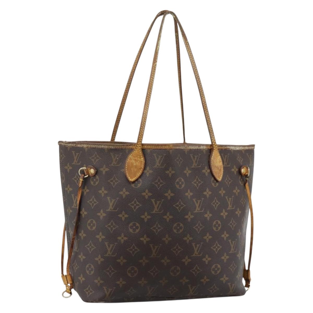 LOUIS VUITTON Monogram Neverfull MM Tote Bag M40156 LV Auth 185982