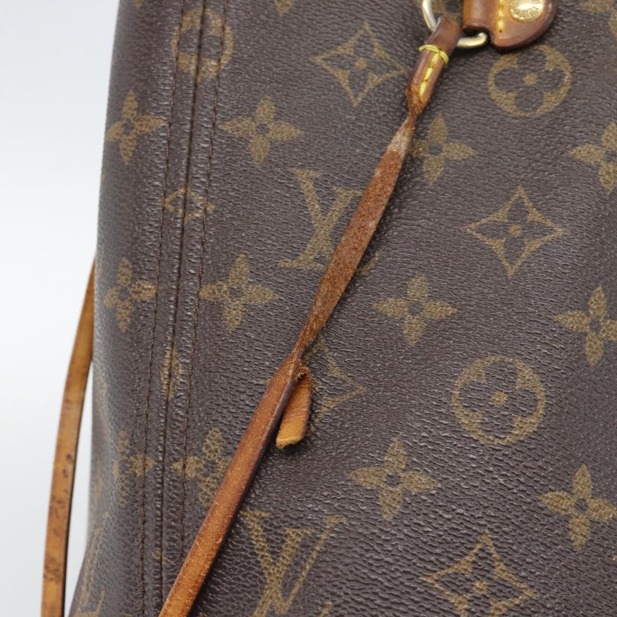 LOUIS VUITTON Monogram Neverfull MM Tote Bag M40156 LV Auth 185982