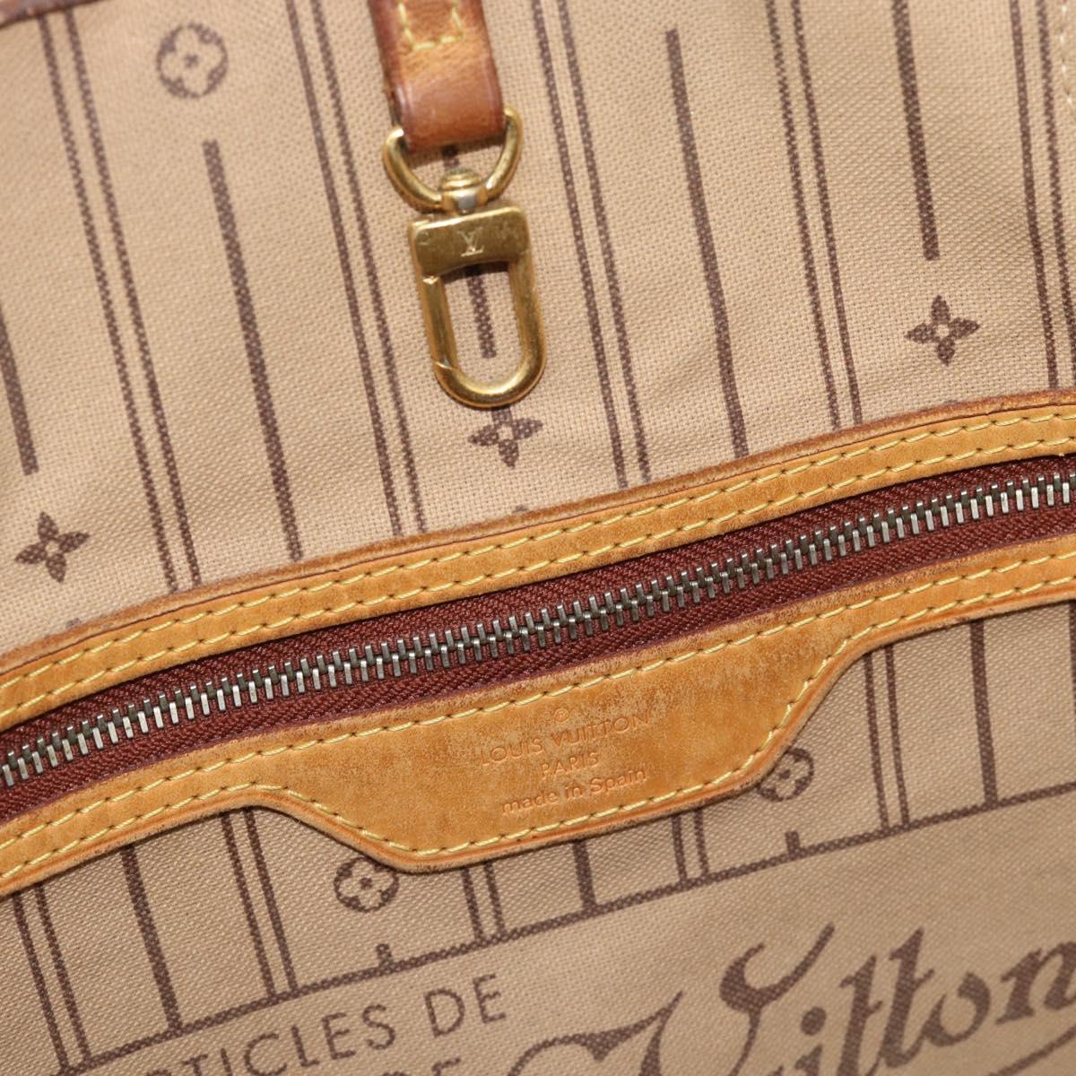 LOUIS VUITTON Monogram Neverfull MM Tote Bag M40156 LV Auth 185982