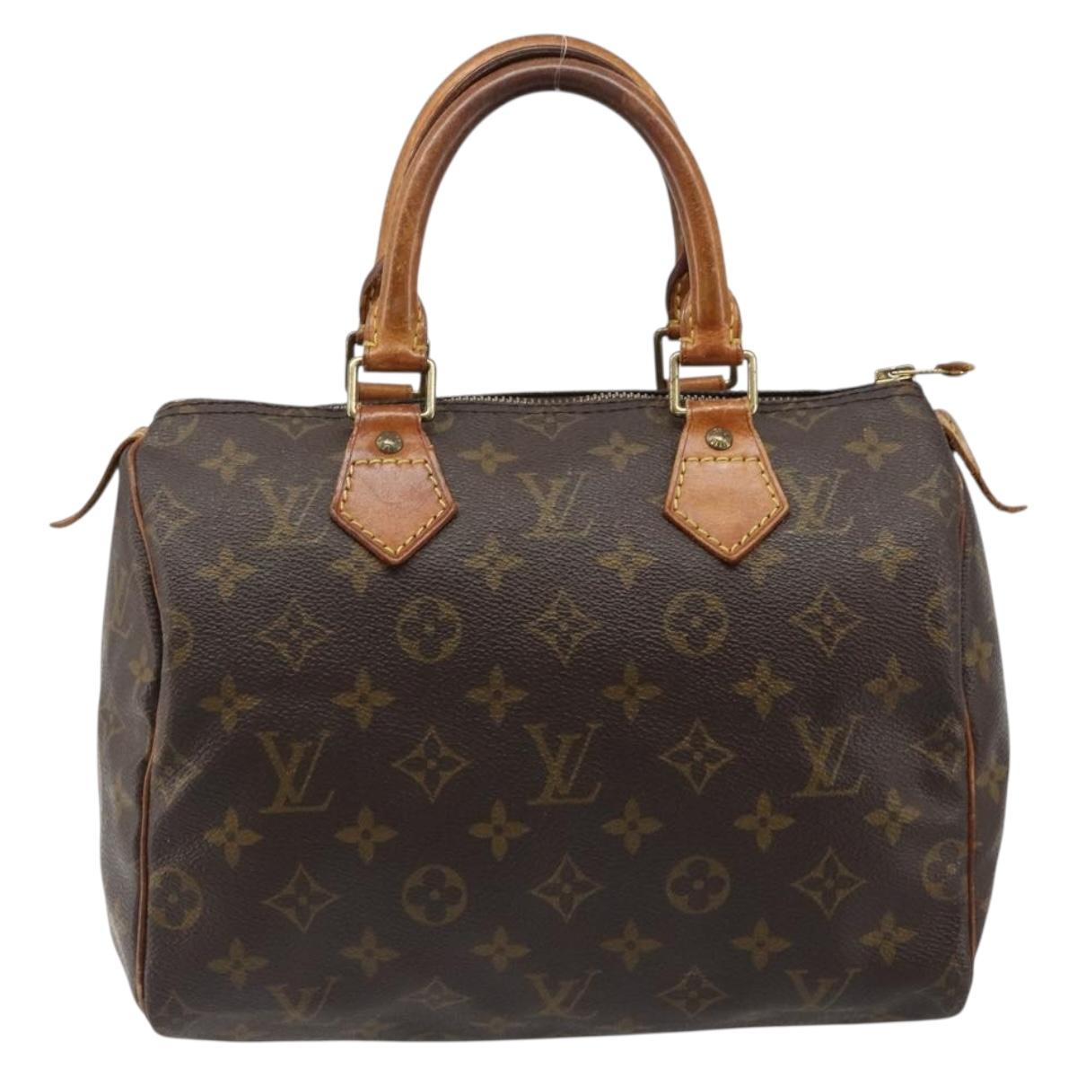 LOUIS VUITTON Monogram Speedy 25 Hand Bag M41528 LV Auth 185988