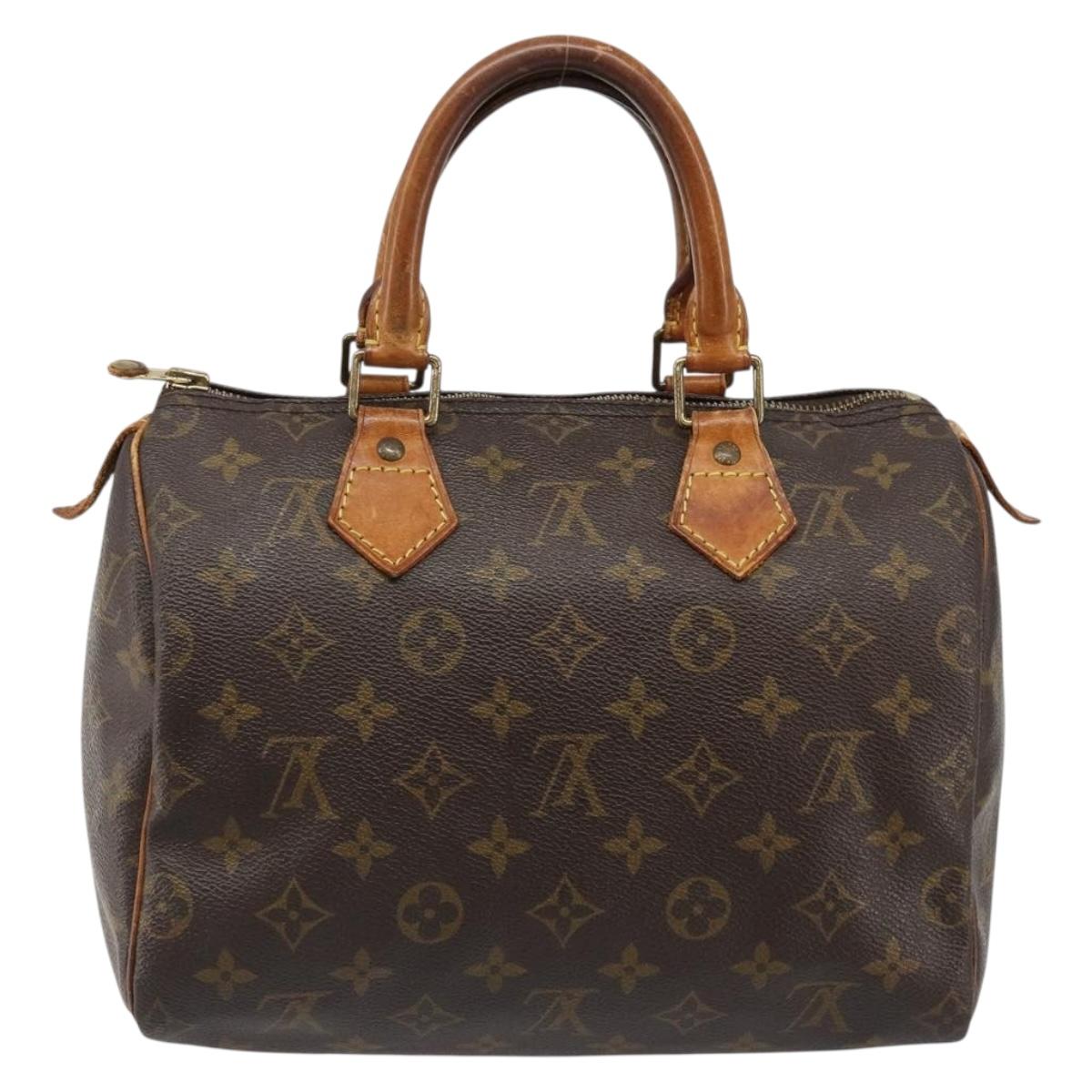 LOUIS VUITTON Monogram Speedy 25 Hand Bag M41528 LV Auth 185988