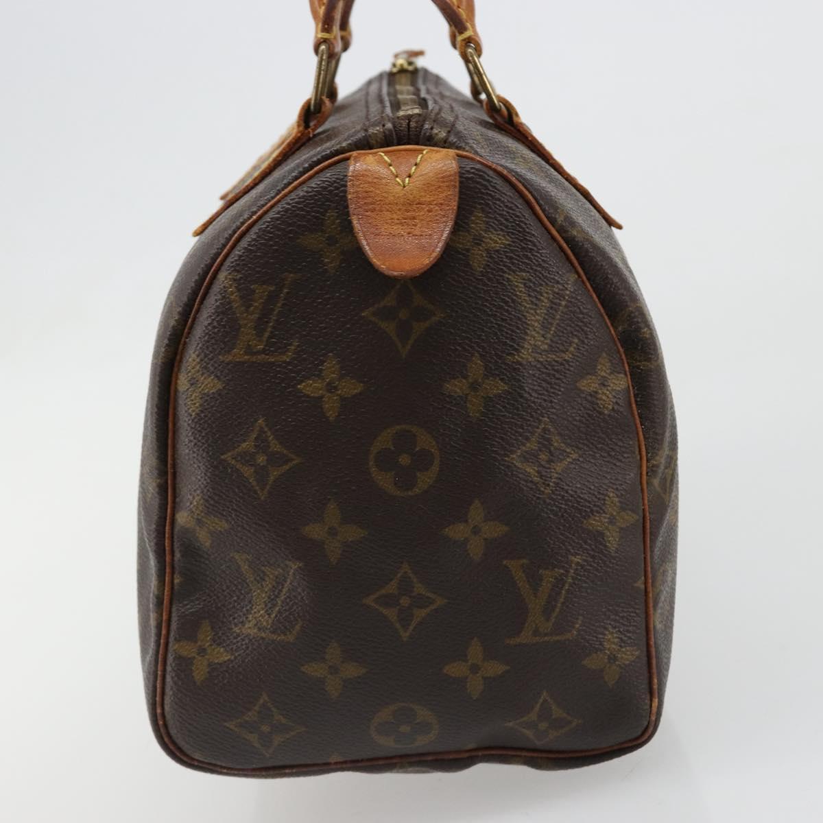 LOUIS VUITTON Monogram Speedy 25 Hand Bag M41528 LV Auth 185988