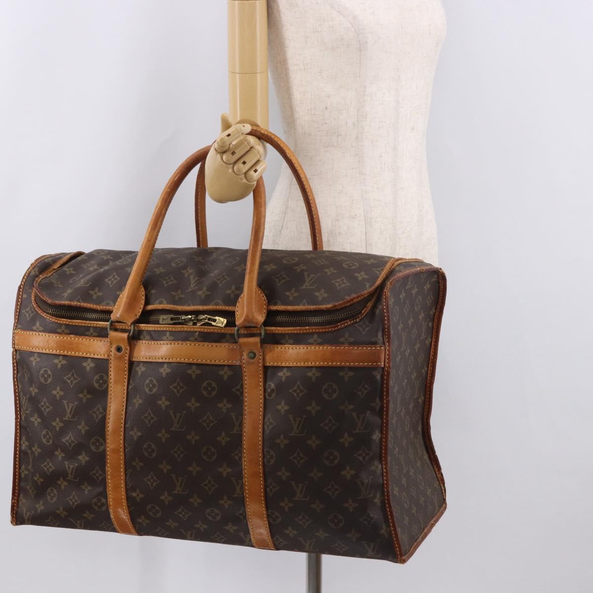 LOUIS VUITTON Monogram Sac Chasseur 55 Boston Bag M41922 LV Auth 186003