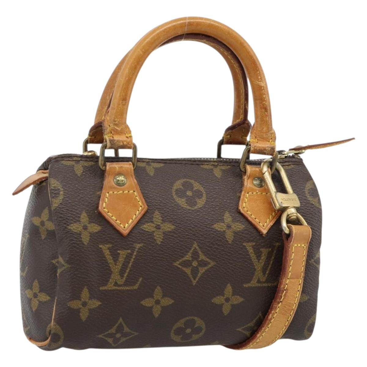 LOUIS VUITTON Monogram Mini Speedy Hand Bag M41534 LV Auth 186004