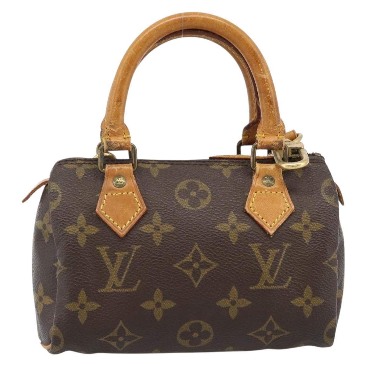 LOUIS VUITTON Monogram Mini Speedy Hand Bag M41534 LV Auth 186004