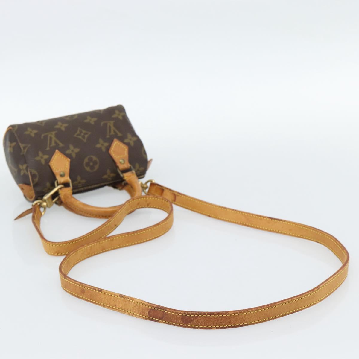LOUIS VUITTON Monogram Mini Speedy Hand Bag M41534 LV Auth 186004