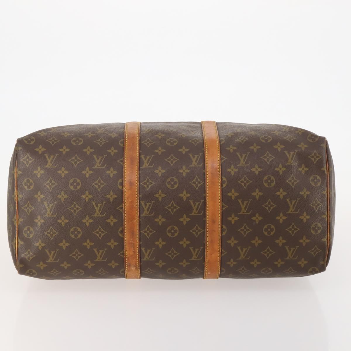 LOUIS VUITTON Monogram Keepall 50 Boston Bag M41426 LV Auth 186010