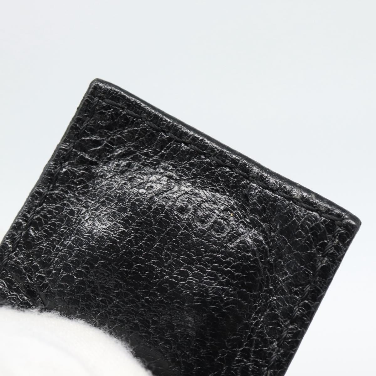 FENDI Hand Pouch Cotton jersey Black Silver Auth 186024A