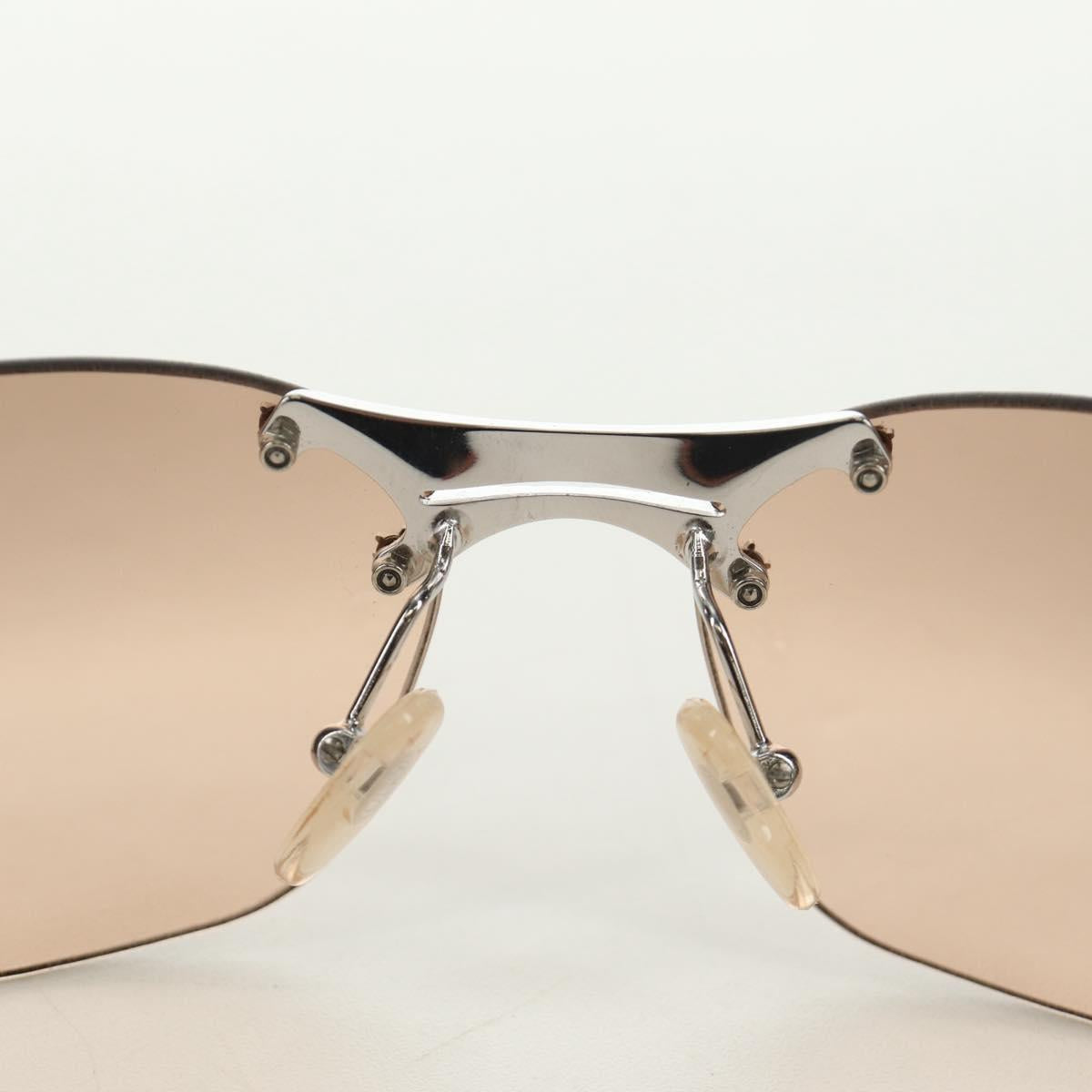 Christian Dior Sunglasses metal Beige Auth 186029M
