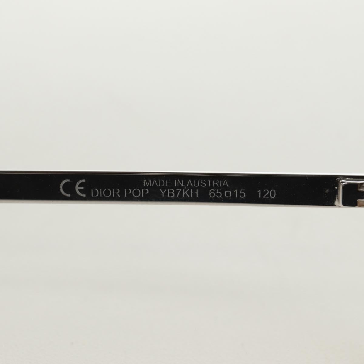 Christian Dior Sunglasses metal Beige Auth 186029M