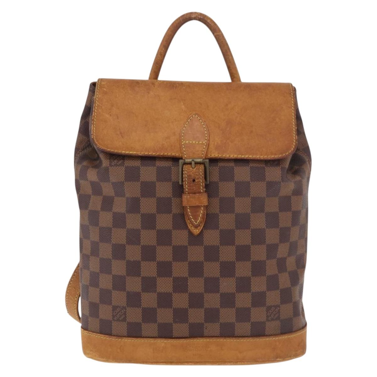LOUIS VUITTON Damier Ebene Arlucan Backpack N99038 LV Auth 186030
