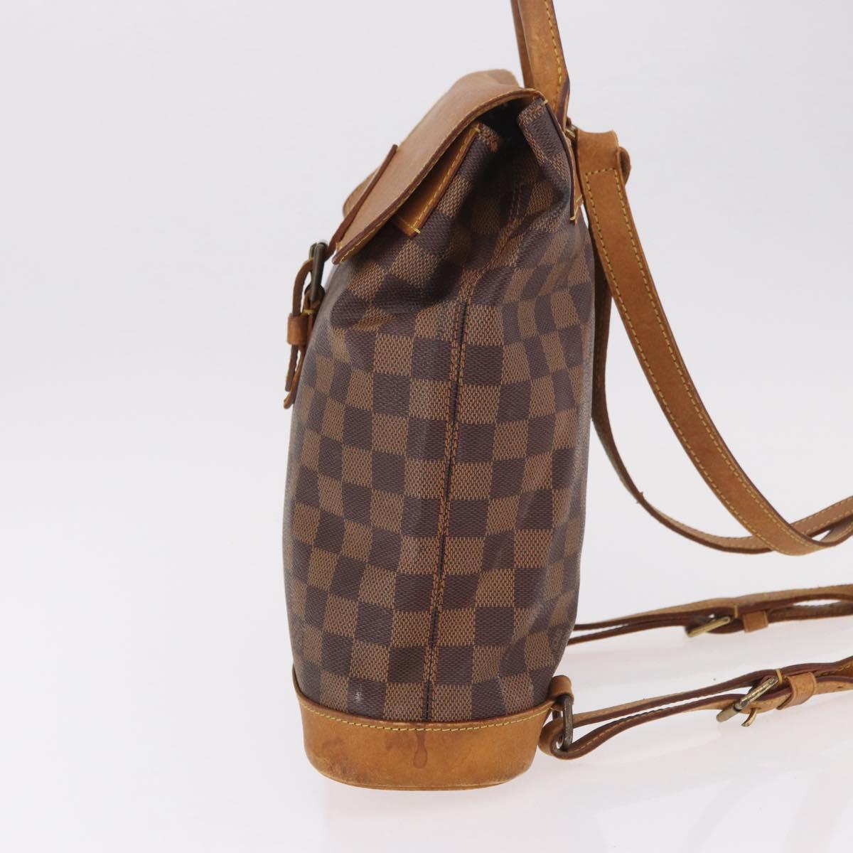 LOUIS VUITTON Damier Ebene Arlucan Backpack N99038 LV Auth 186030