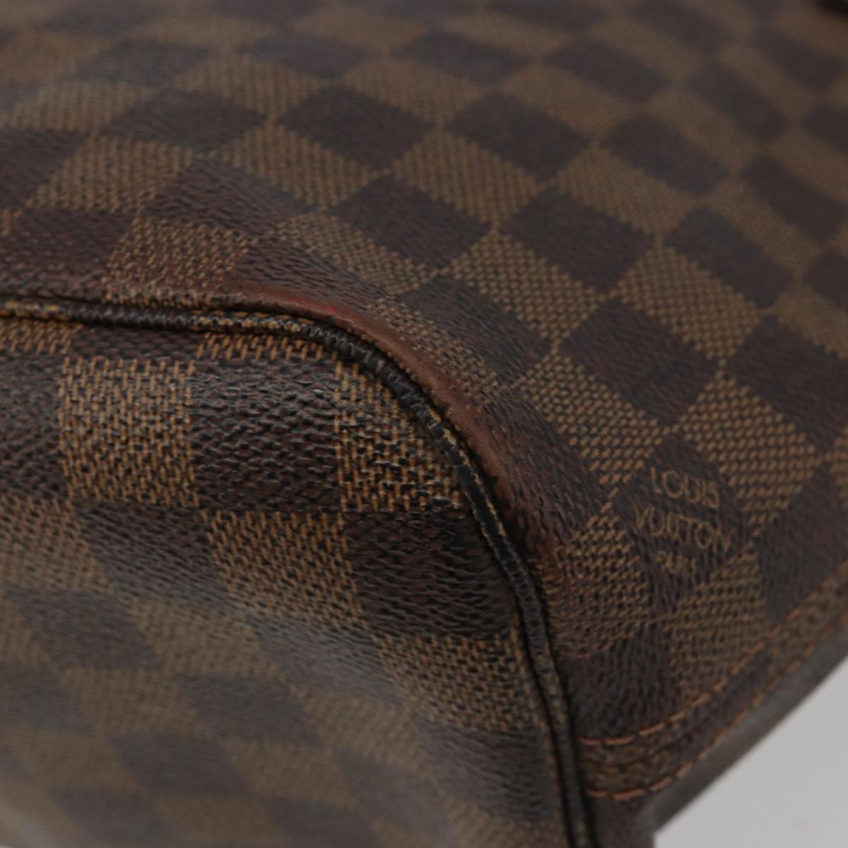 LOUIS VUITTON Damier Ebene Neverfull PM Tote Bag N51109 LV Auth 186031