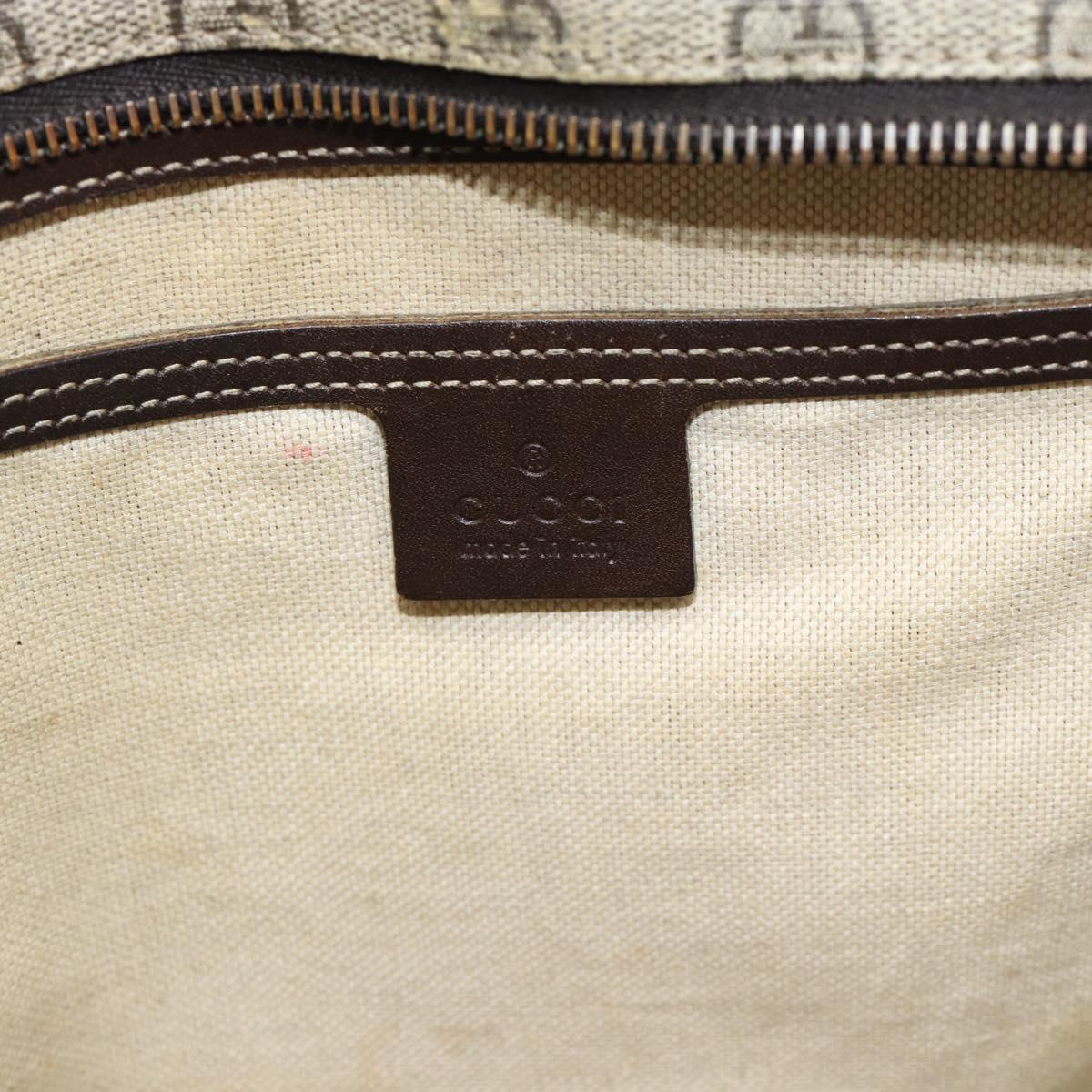 GUCCI GG Supreme Tote Bag PVC Beige 211137 Auth 186032