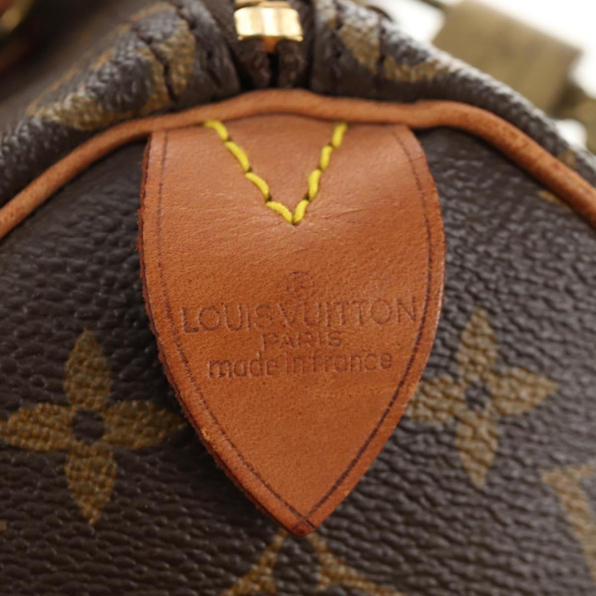 LOUIS VUITTON Monogram Speedy 25 Hand Bag M41528 LV Auth 186035SAV