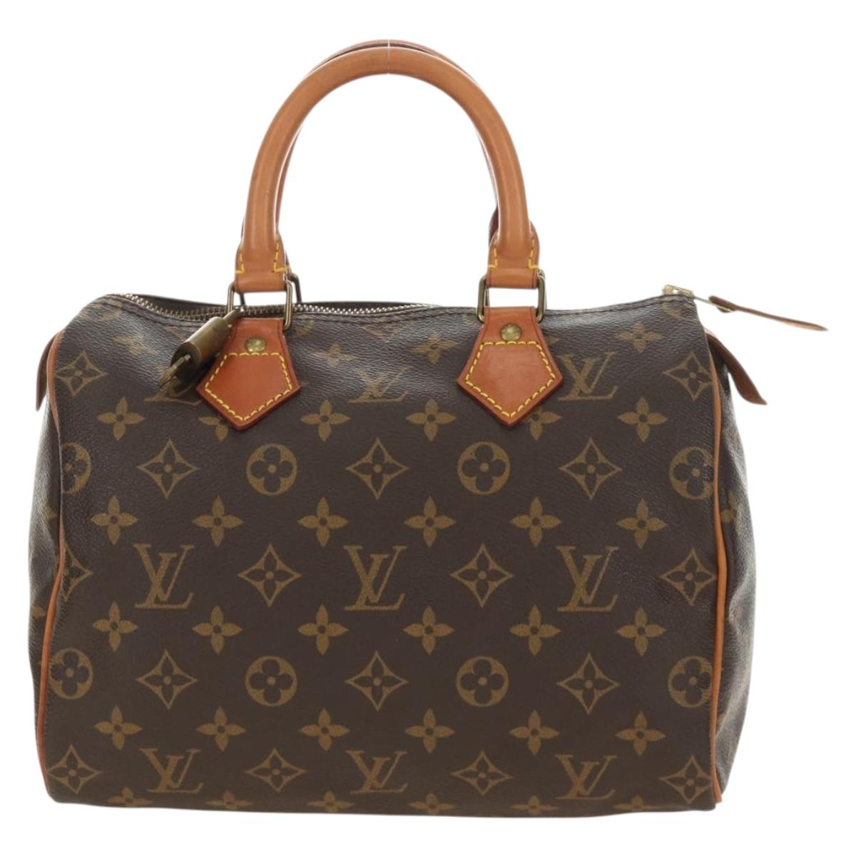 LOUIS VUITTON Monogram Speedy 25 Hand Bag M41528 LV Auth 186035SAV