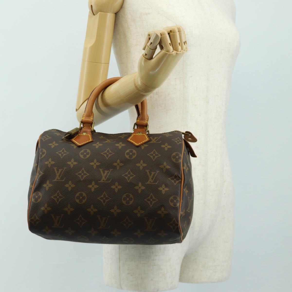 LOUIS VUITTON Monogram Speedy 25 Hand Bag M41528 LV Auth 186035SAV