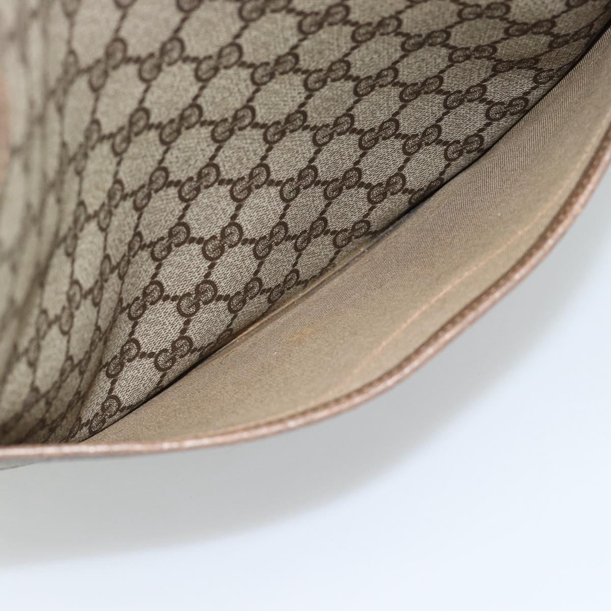 GUCCI GG Supreme Web Sherry Line Tote Bag PVC Beige 39 02 003 Auth 186038