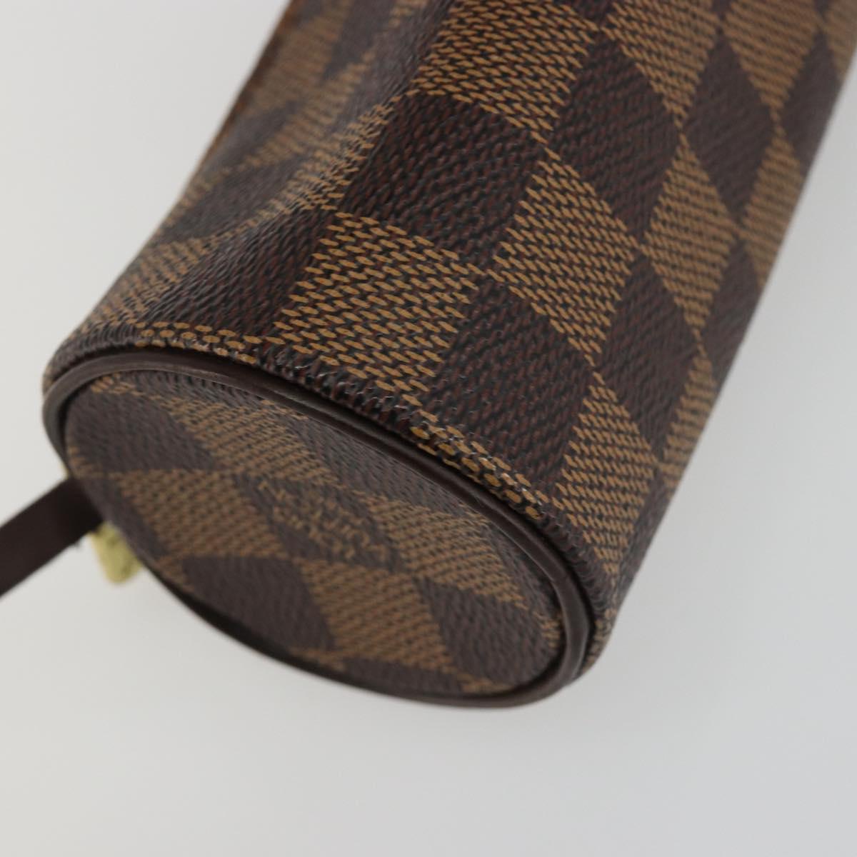 LOUIS VUITTON Damier Ebene Papillon Pouch LV Auth 186042A