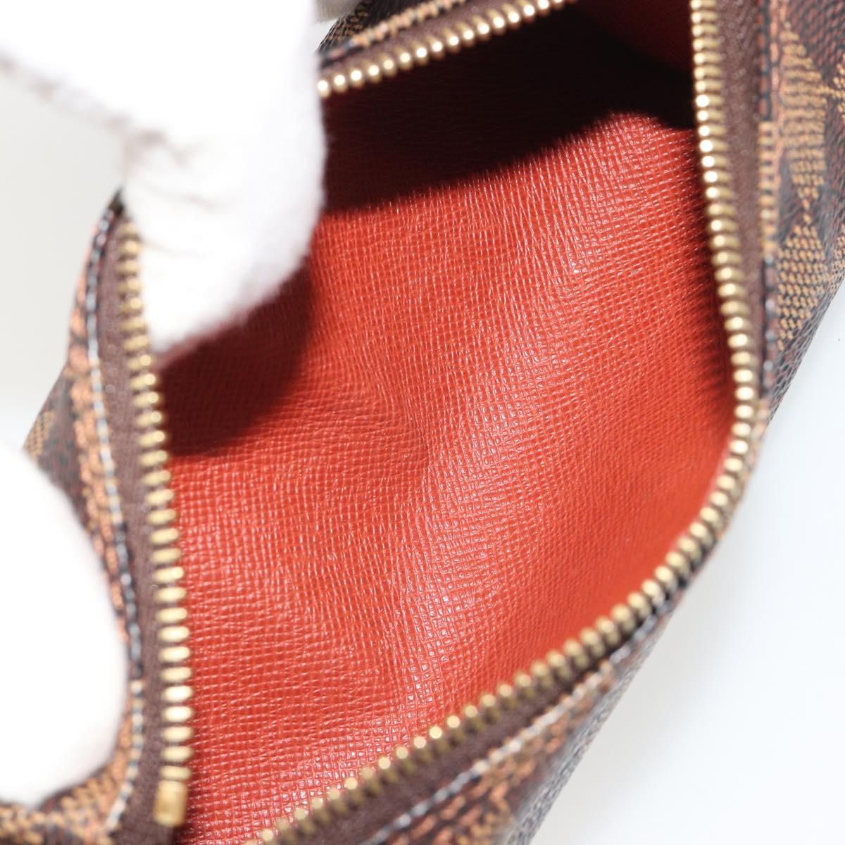 LOUIS VUITTON Damier Ebene Papillon Pouch LV Auth 186042A