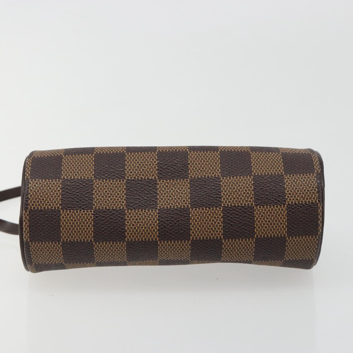 LOUIS VUITTON Damier Ebene Papillon Pouch LV Auth 186042A