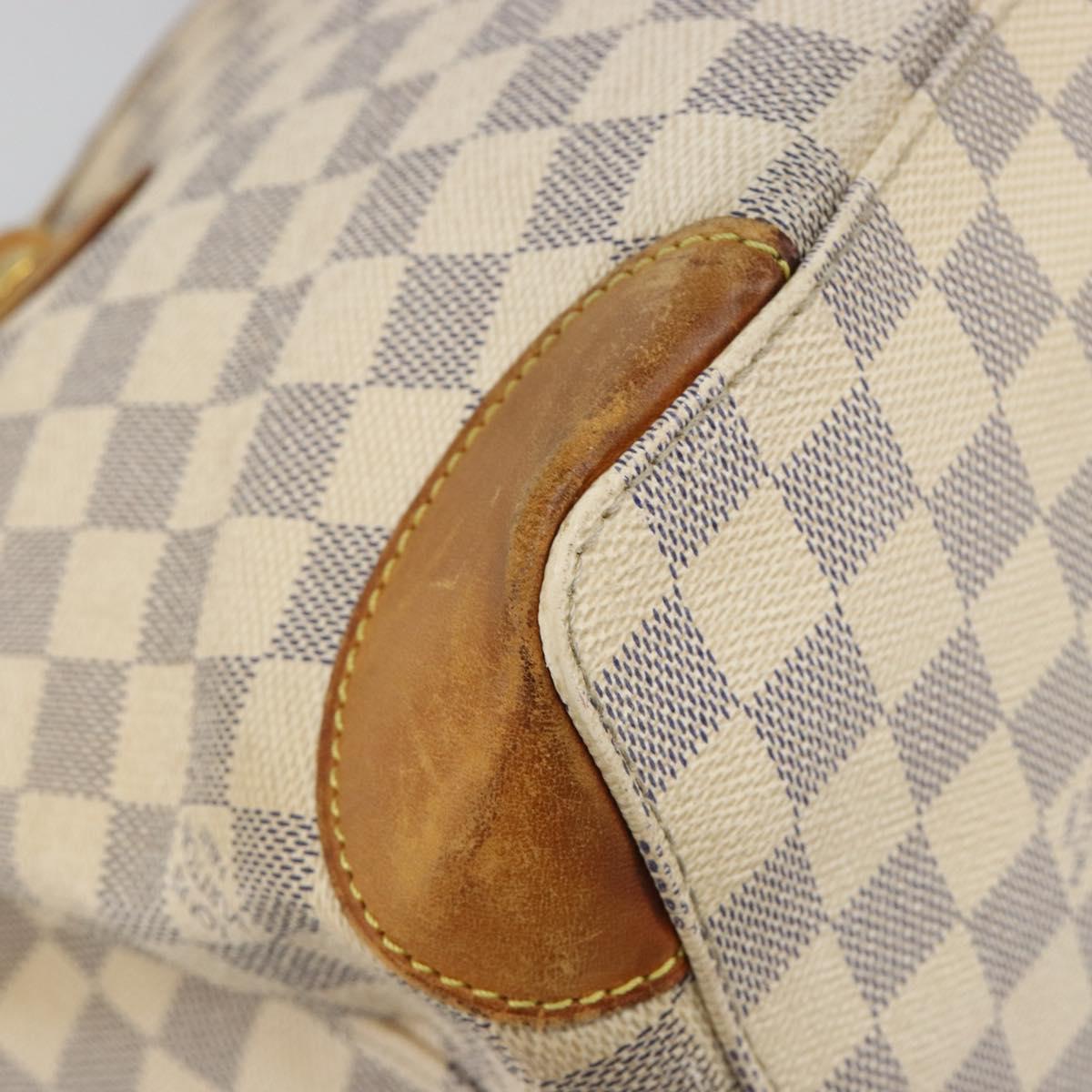 LOUIS VUITTON Damier Azur Hampstead PM Tote Bag N51207 LV Auth 186045