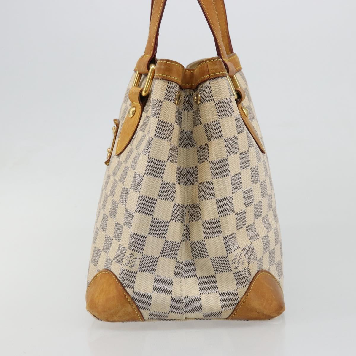 LOUIS VUITTON Damier Azur Hampstead PM Tote Bag N51207 LV Auth 186045