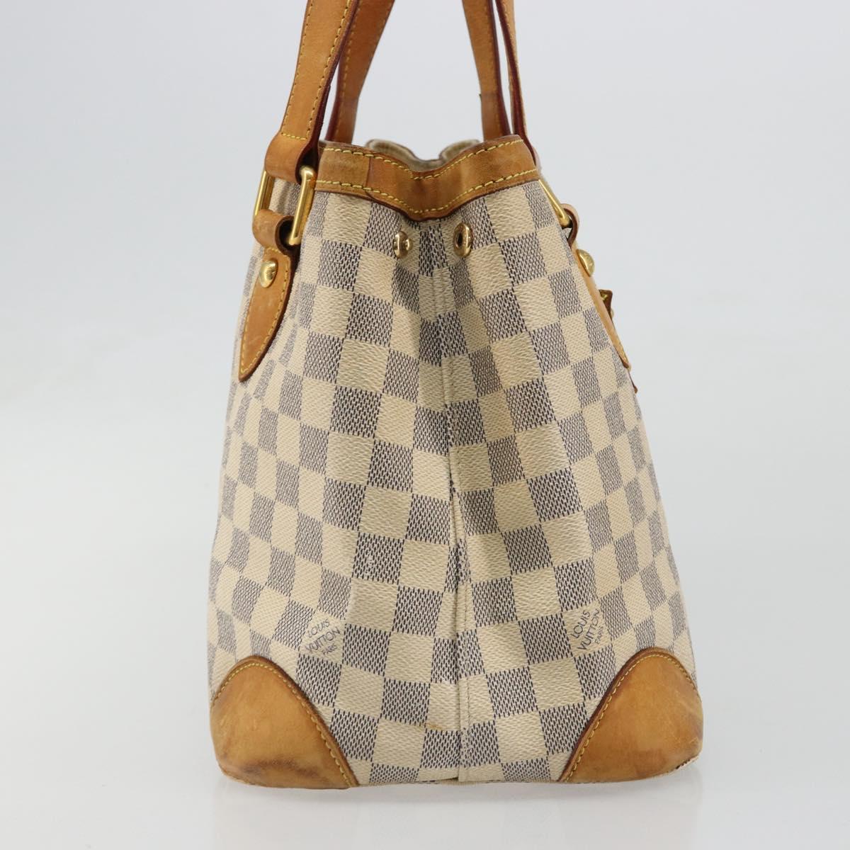 LOUIS VUITTON Damier Azur Hampstead PM Tote Bag N51207 LV Auth 186045