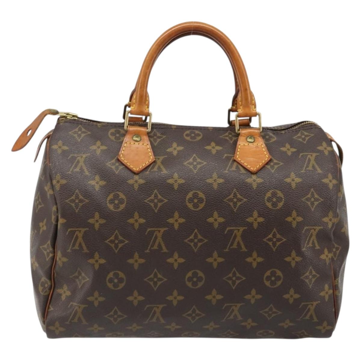 LOUIS VUITTON Monogram Speedy 30 Hand Bag M41526 LV Auth 186053A