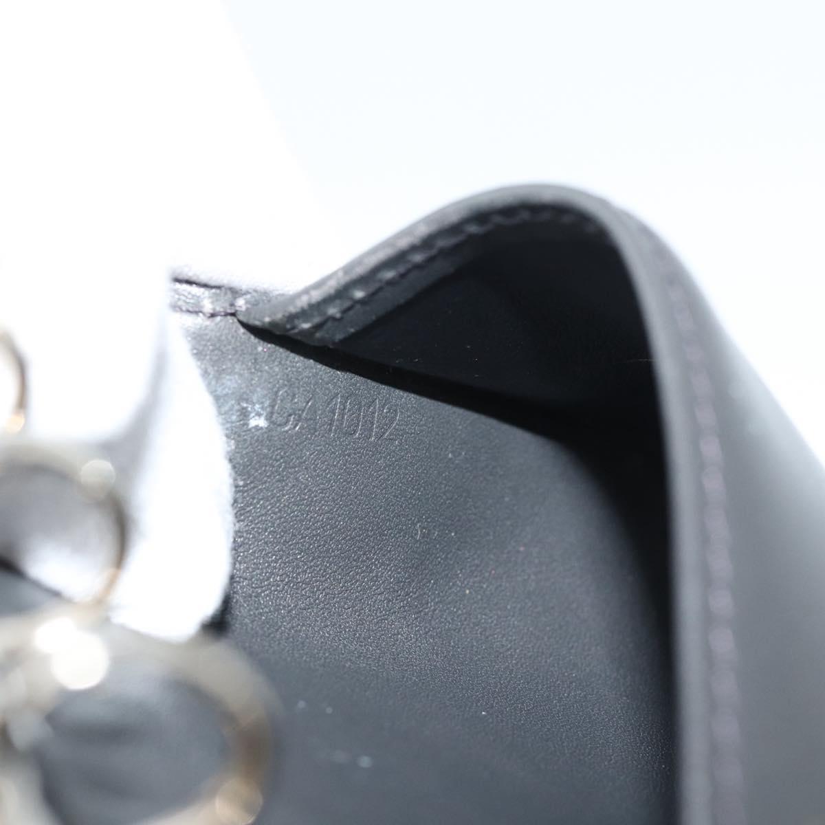 LOUIS VUITTON Monogram Mat Agenda PM Planner Cover Black R20932 LV Auth 186063A