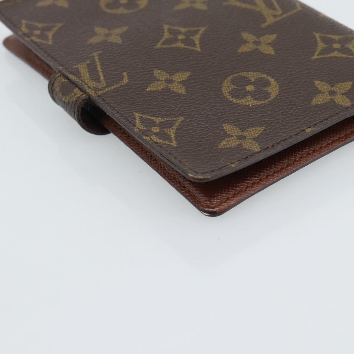 LOUIS VUITTON Monogram Agenda PM Day Planner Cover R20005 LV Auth 186064A