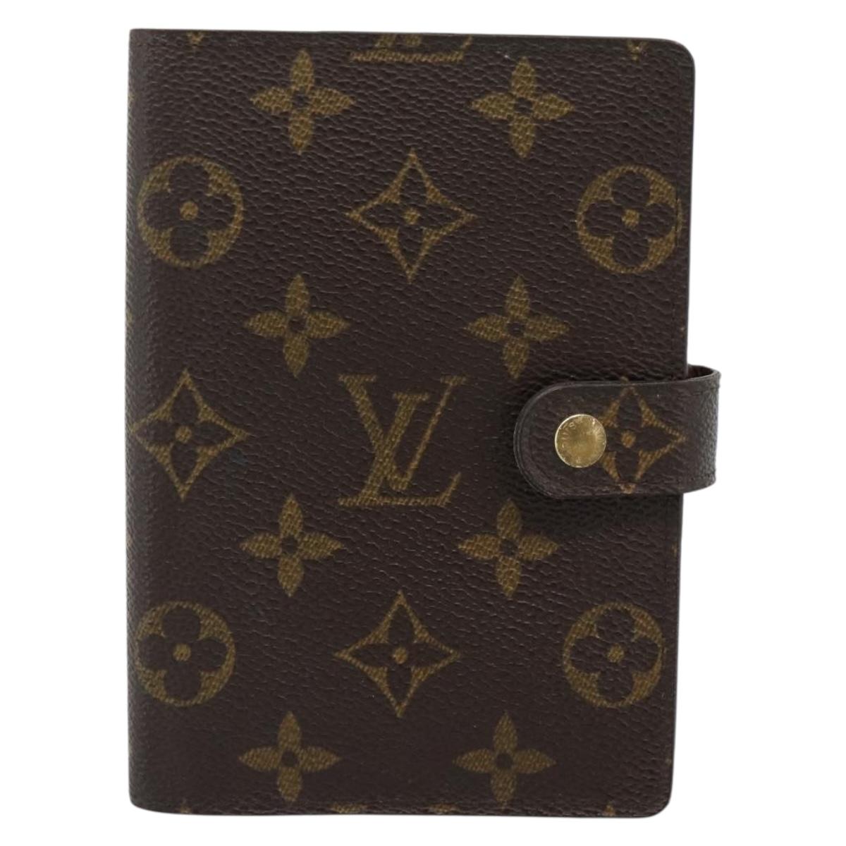LOUIS VUITTON Monogram Agenda PM Day Planner Cover R20005 LV Auth 186064A