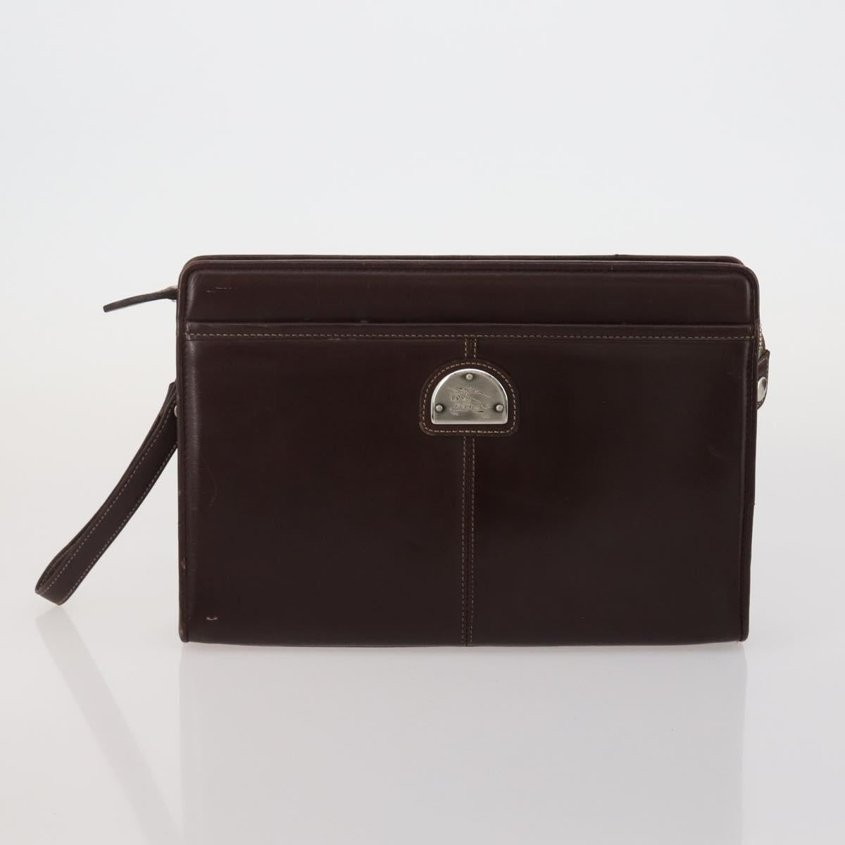 Burberrys Burberry Cartier Bag PVC Leather 4 Set Brown Bordeaux Auth 186068