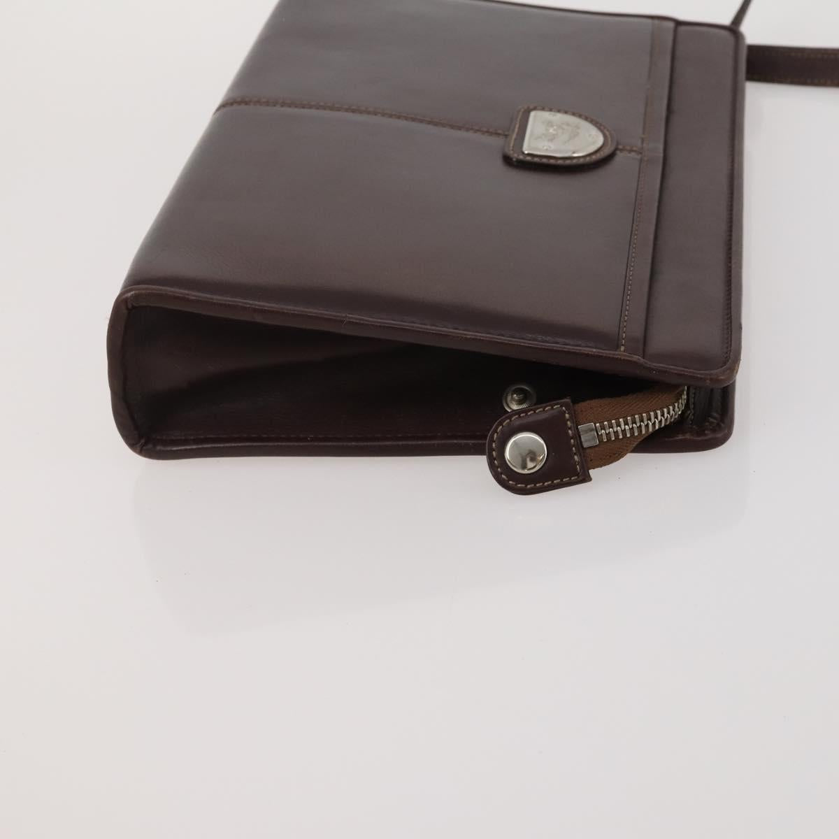 Burberrys Burberry Cartier Bag PVC Leather 4 Set Brown Bordeaux Auth 186068