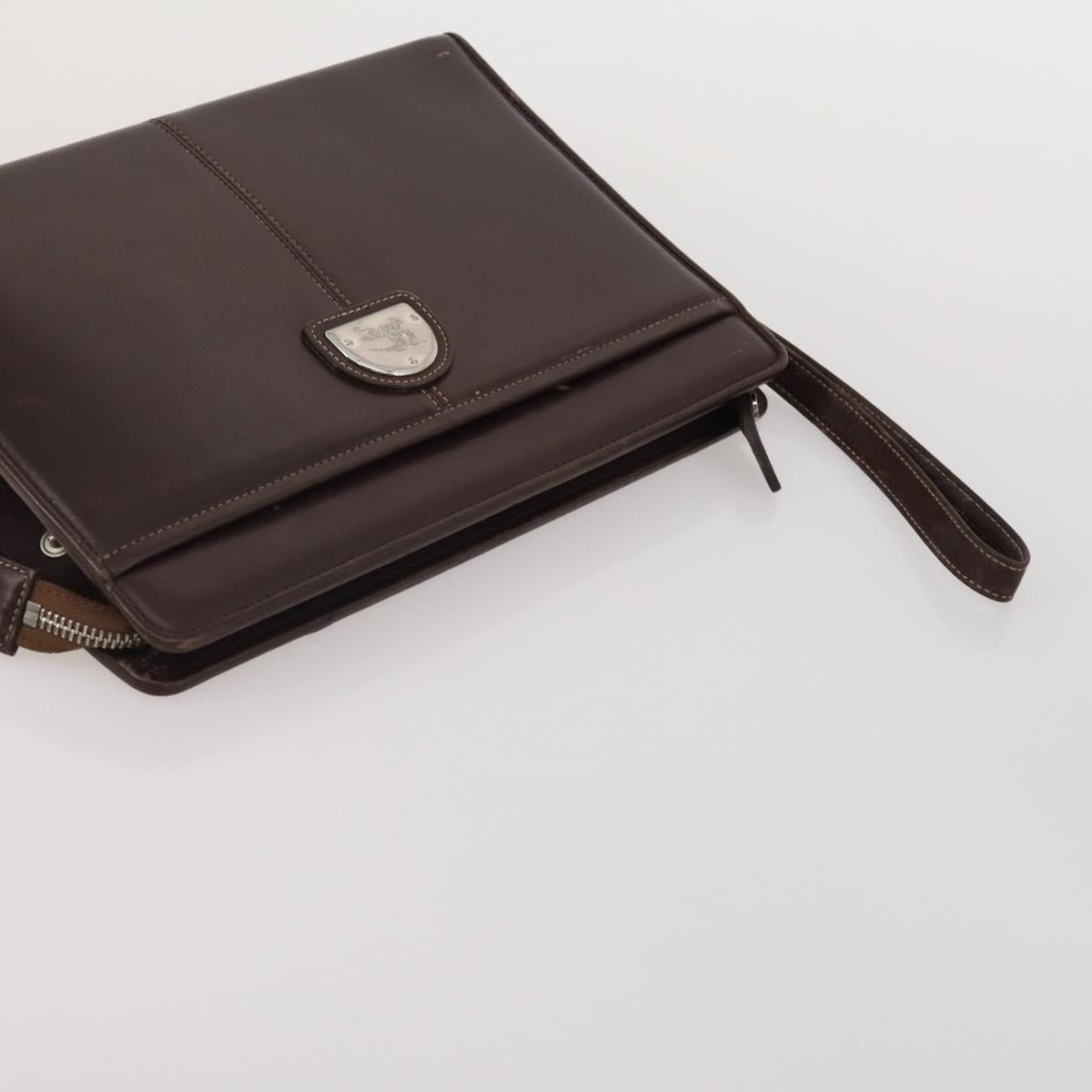 Burberrys Burberry Cartier Bag PVC Leather 4 Set Brown Bordeaux Auth 186068