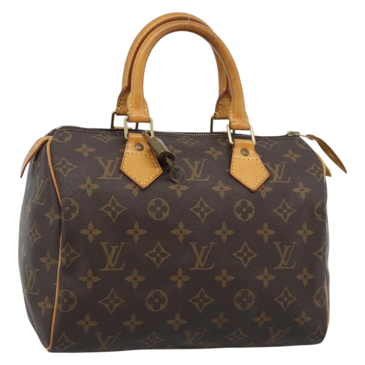 LOUIS VUITTON Monogram Speedy 25 Hand Bag M41528 LV Auth 186090A