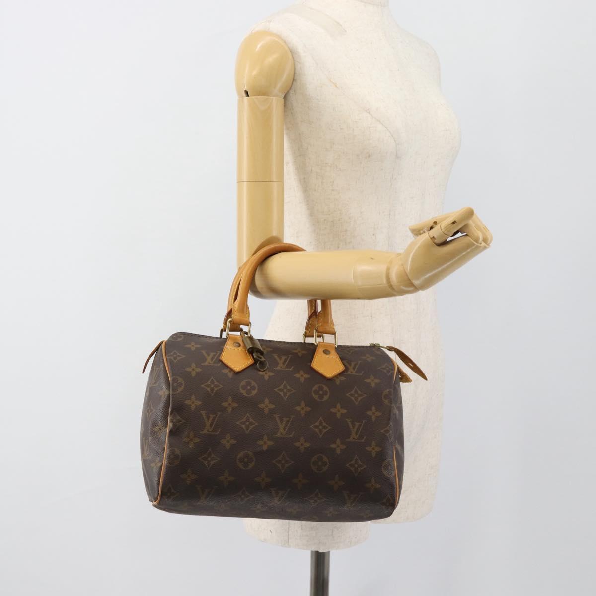 LOUIS VUITTON Monogram Speedy 25 Hand Bag M41528 LV Auth 186090A