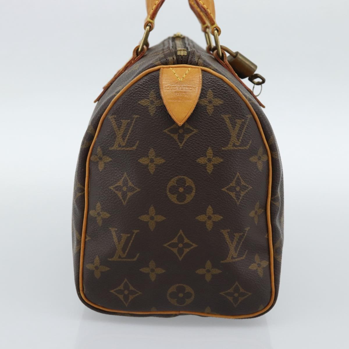 LOUIS VUITTON Monogram Speedy 25 Hand Bag M41528 LV Auth 186090A