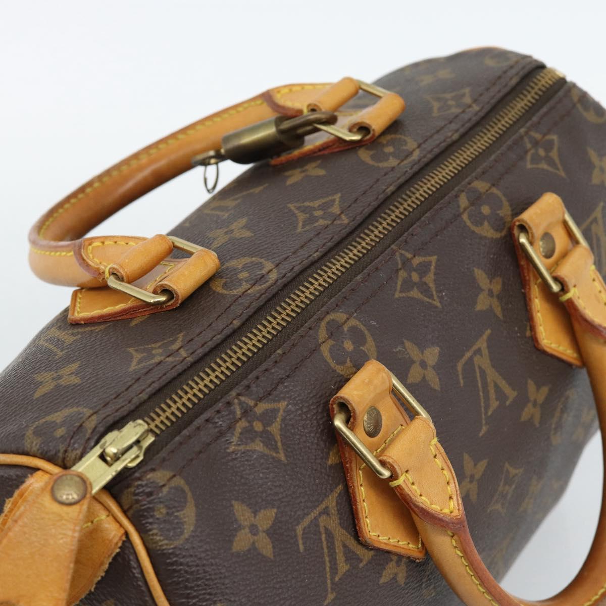 LOUIS VUITTON Monogram Speedy 25 Hand Bag M41528 LV Auth 186090A