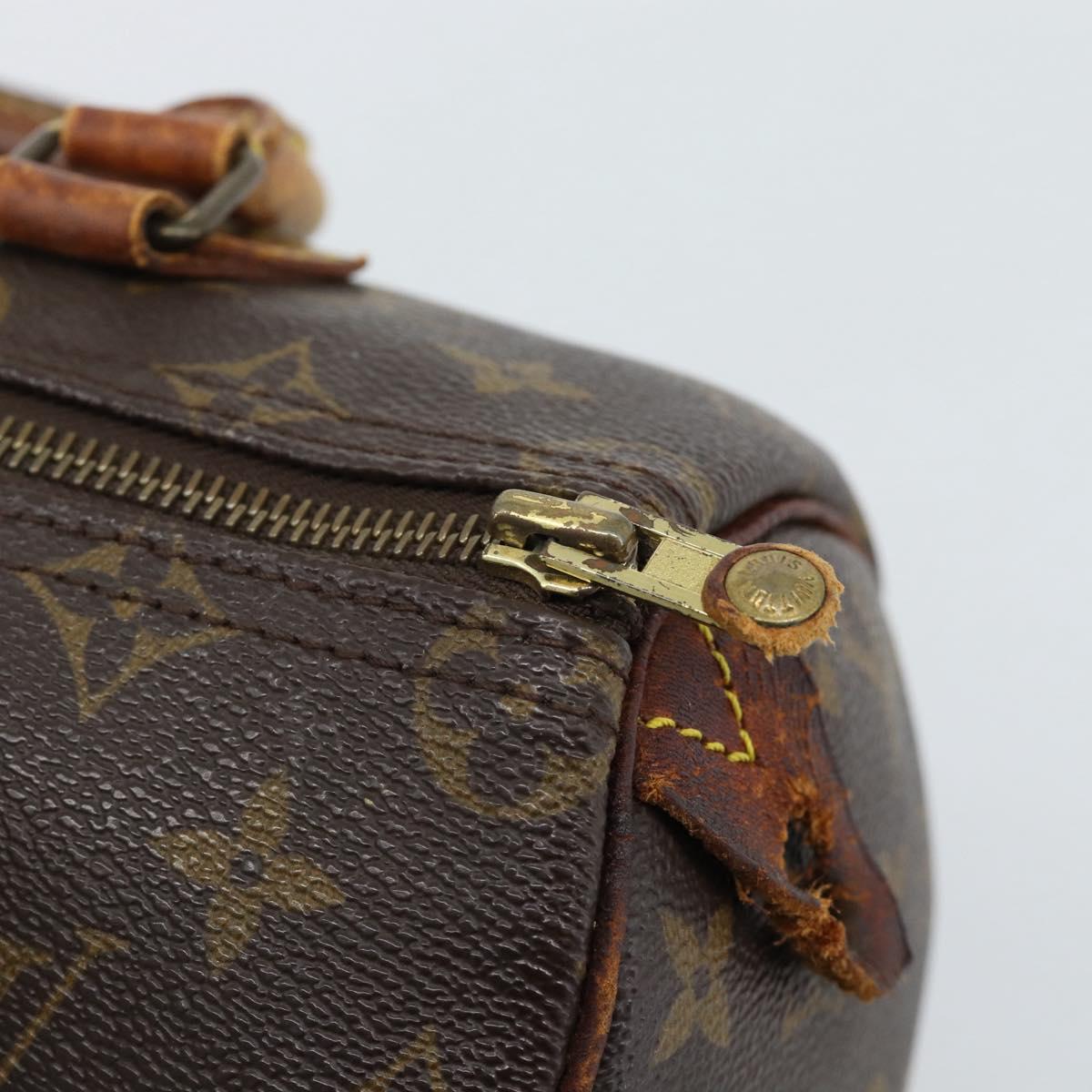 LOUIS VUITTON Monogram Speedy 25 Hand Bag M41528 LV Auth 186096