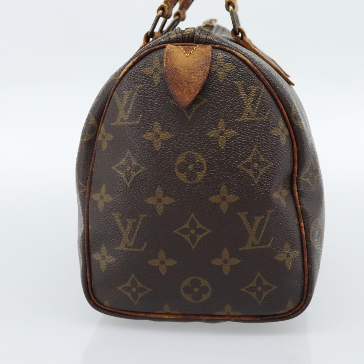 LOUIS VUITTON Monogram Speedy 25 Hand Bag M41528 LV Auth 186096