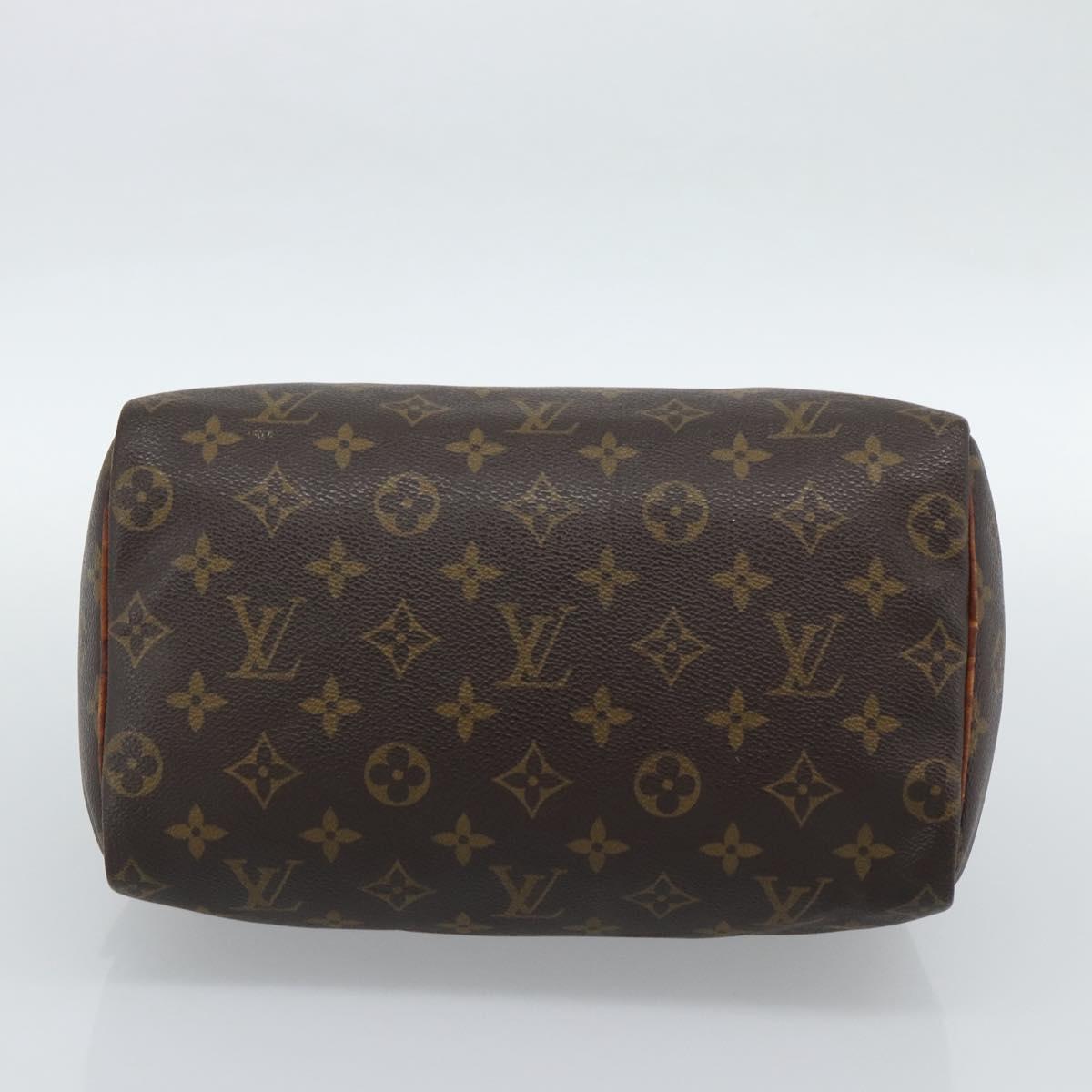 LOUIS VUITTON Monogram Speedy 25 Hand Bag M41528 LV Auth 186096
