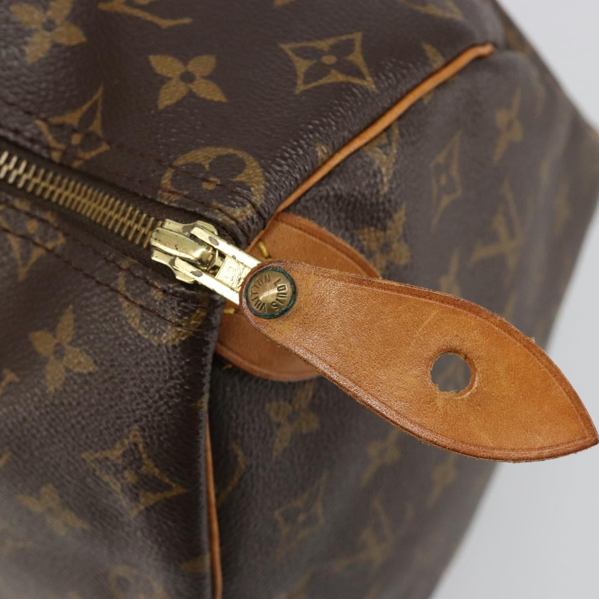 LOUIS VUITTON Monogram Speedy 35 Hand Bag M41524 LV Auth 186099A