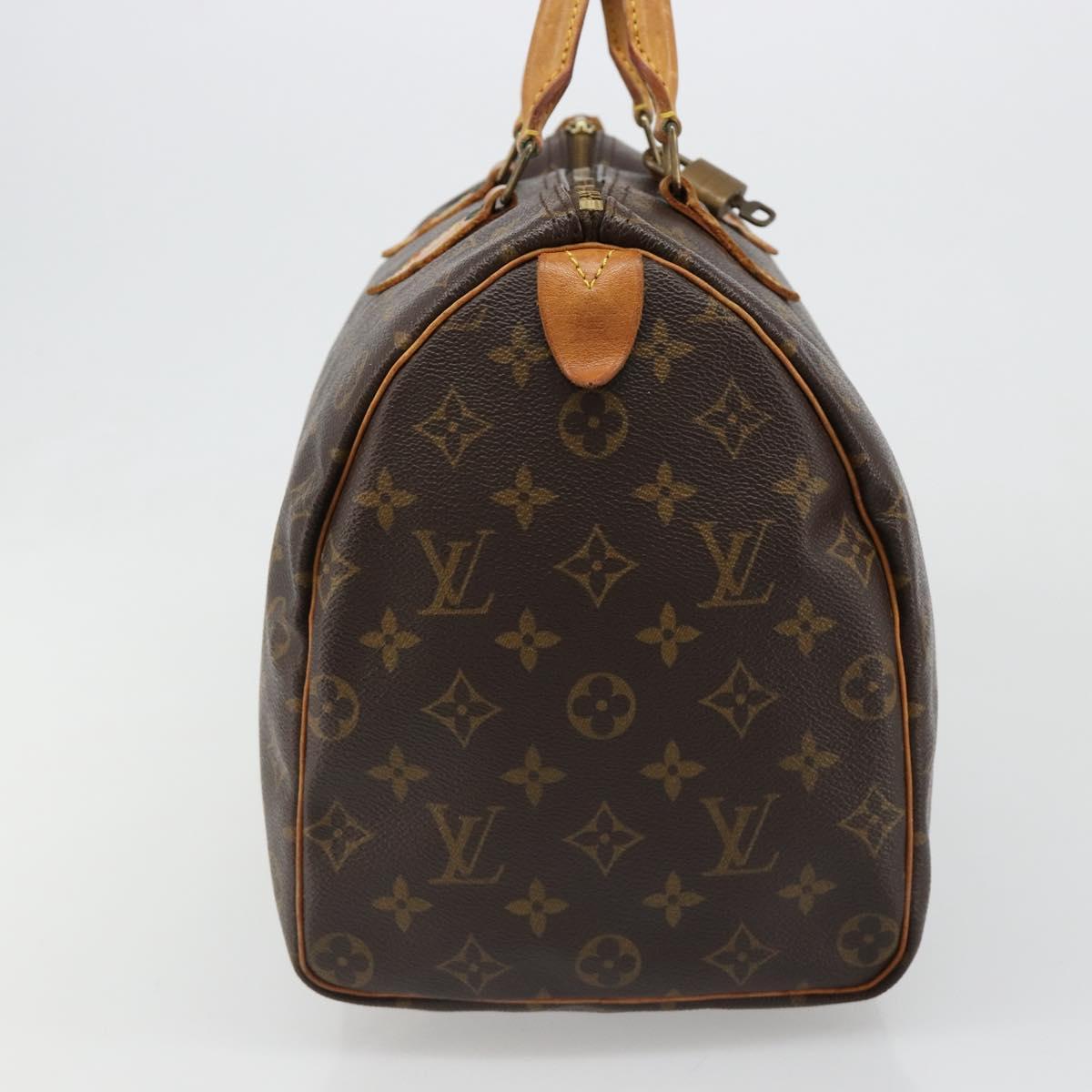 LOUIS VUITTON Monogram Speedy 35 Hand Bag M41524 LV Auth 186099A